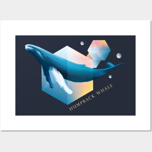 Humpback Whale - Beautifully Styled Oceanic Mammal Posters and Art